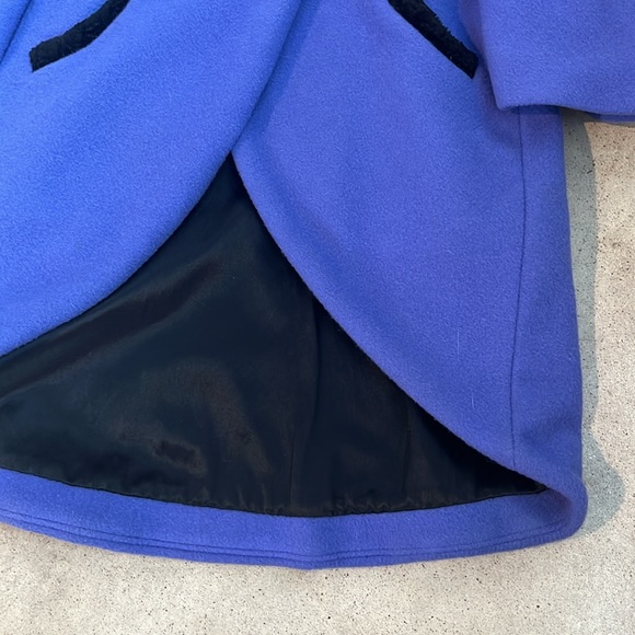 Todoruk Periwinkle Faux-Fur-Collar Wool Coat - Picture 6 of 11